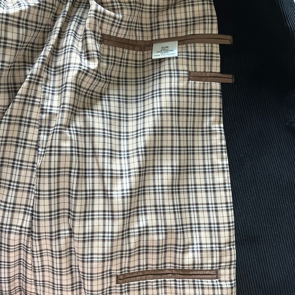 Saddlebred Black Corduroy Jacket Size 50R - Picture 7 of 10